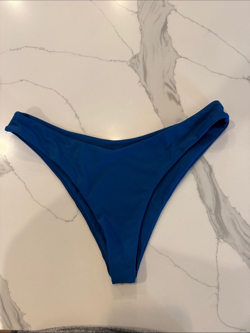Women's Blue High-Cut Bikini Bottom Size M